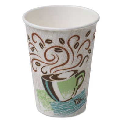 Dixie 5342CD 12 oz PerfecTouch Coffee Dreams Paper Hot Cups - 1000 / Case