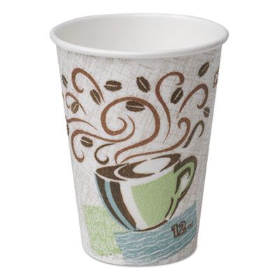 Dixie 5356DX 16 oz PerfecTouch Coffee Haze Paper Hot Cups - 500 / Case
