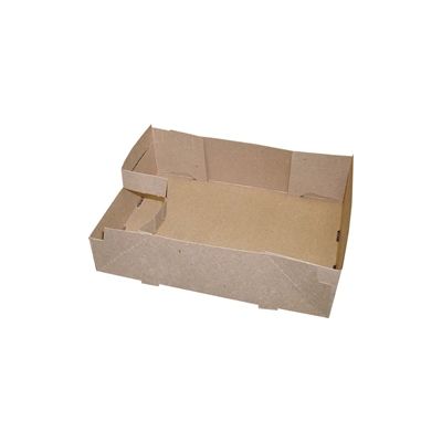 GP FCDK-005 #100 Carry Out Tray with 4 Cup Holes, 9-1/4" x 6-7/8" x 2-3/4" - 250 / Case
