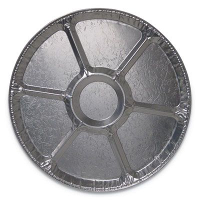 Durable Pkg 18LS 18" Aluminum Catering Trays, Silver - 50 / Case