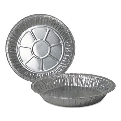 Durable Pkg 210040 9" Aluminum Foil Pie Pans, 32.7 oz - 200 / Case