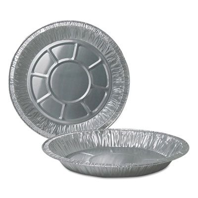 Durable Pkg 260040 10" Aluminum Foil Pie Pans, Deep, 32 oz - 500 / Case