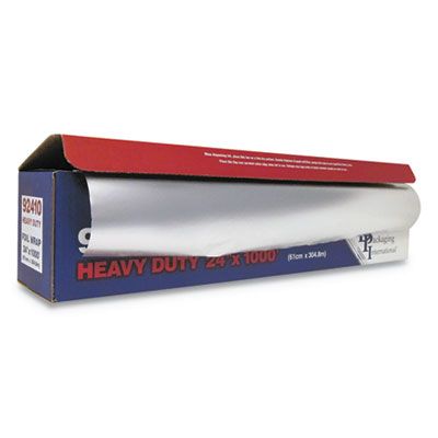 Durable Pkg 92410 Aluminum Foil Roll, Heavy-Duty Wrap, 24" x 1000' - 1 / Case