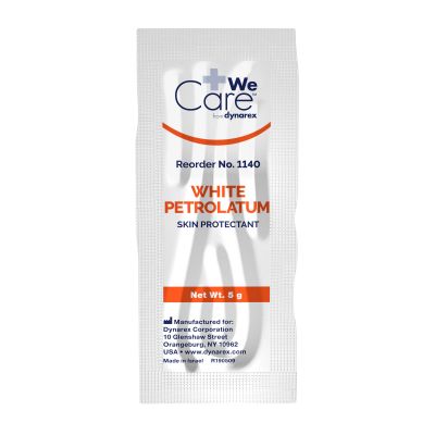 WeCare White Petroleum Skin Protectant, 5 Gram Packet - 144 / Case