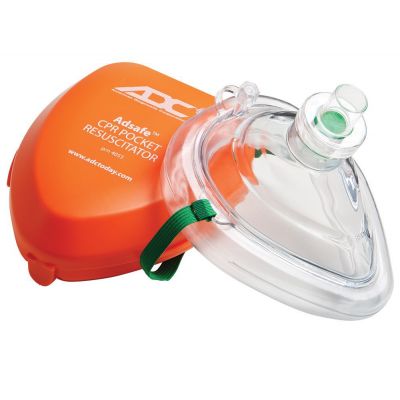 American Diagnostic Corp 4053 Adsafe CPR Pocket Resuscitation Mask - 1 / Case