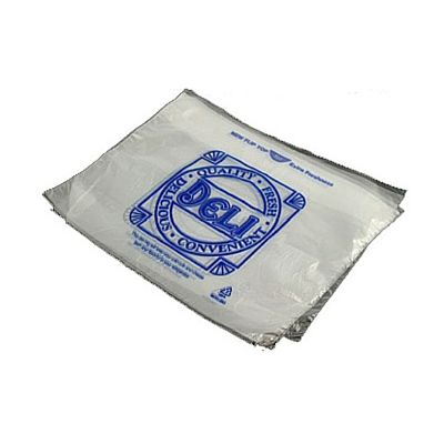 Fantapak FTDB8885S Flip Top Deli Bags, Plastic, 8.8" x 8.5", Clear with Design - 2000 / Case