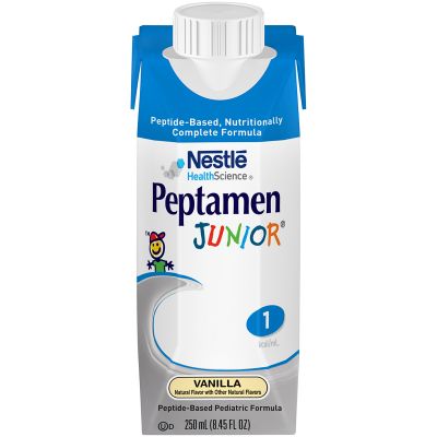 Nestle Healthcare Nutrition 00798716162524 Peptamen Junior Pediatric Oral Supplement / Tube Feeding Formula, Vanilla Flavor, 8.45 oz Tetra Prisma - 24 / Case