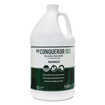 Fresh Products 1BWBMG Bio Conqueror 105 Enzymatic Concentrate, Mango Scent, 1 Gallon Bottle - 4 / Case