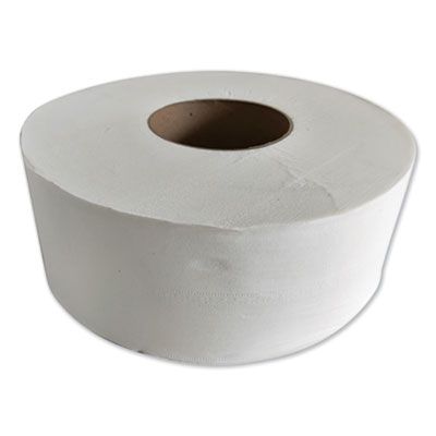 General 1516 Jumbo Junior Toilet Paper Roll, 2 Ply, Recycled, 9" x 1000' - 12 / Case