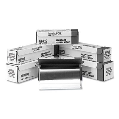 General 7110 Aluminum Foil Roll, Standard, 12" x 500' - 1 / Case