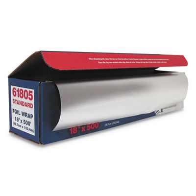 General 7114 Aluminum Foil Roll, Standard, 18" x 500' - 1 / Case
