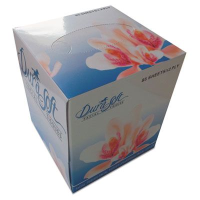 GEN 852E 2 Ply Facial Tissue, 85 Tissues / Cube Box - 36 / Case