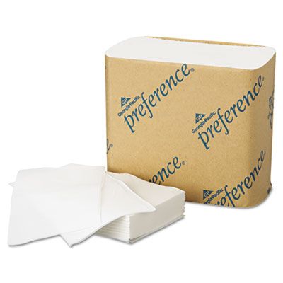 Georgia-Pacific 10101 Singlefold Interfolded Bathroom Tissue, 1 Ply, 400 Sheets / Pack - 60 / Case
