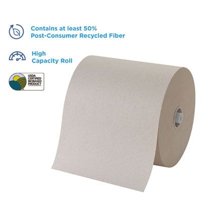 Georgia-Pacific 26495 Hardwound Roll Paper Hand Towels, 7.8" x 1150', Brown - 6 / Case