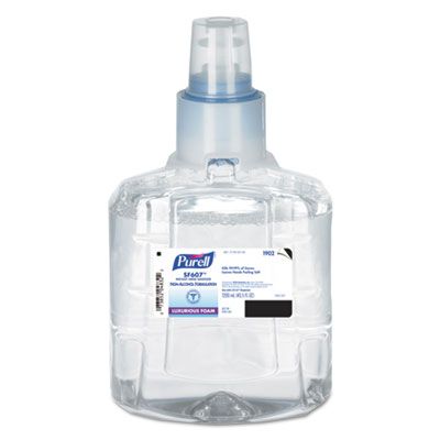 GOJO 190202 PURELL SF607 Instant Hand Sanitizer Foam, Fragrance Free, LTX-12 1200 mL Refill - 2 / Case