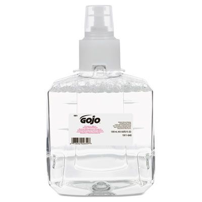 GOJO 191102 Clear & Mild Foam Hand Soap, Fragrance Free, 1200 ml LTX-12 Refill - 2 / Case