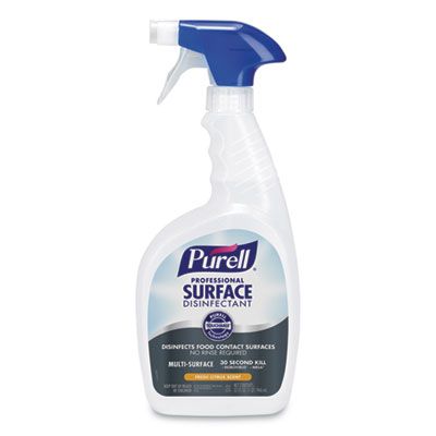 GOJO 334206 Purell Professional Surface Disinfectant, Citrus Scent, 32 oz Bottle - 6 / Case