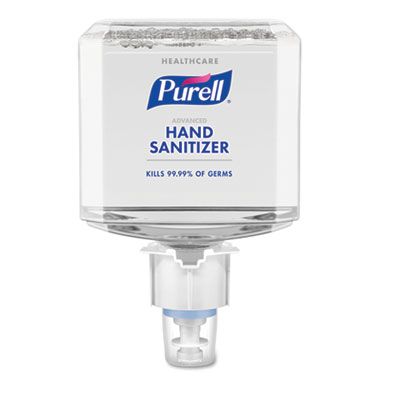 GOJO 505302 Purell Healthcare Advanced Foam Hand Sanitizer, 1200 ml ES4 Refill - 2 / Case