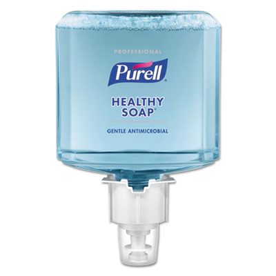 GOJO 507902 PURELL Healthy Soap Gentle Antimicrobial Foaming Hand Soap, 1200 ml ES4 Refill - 2 / Case
