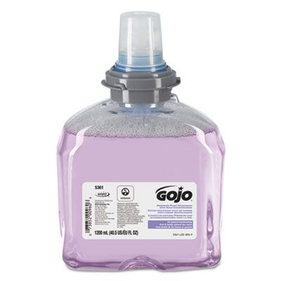 GOJO 536102 Premium Foam Hand Soap, 1200 ml TFX Refill - 2 / Case
