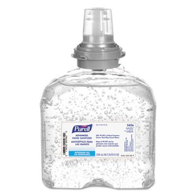 GOJO 545604 PURELL Advanced Hand Sanitizer Gel, 1200 ml TFX Refill - 4 / Case