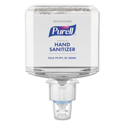 GOJO 645302 PURELL Healthcare Advanced Hand Sanitizer Foam, ES6 1200 mL Refill - 2 / Case