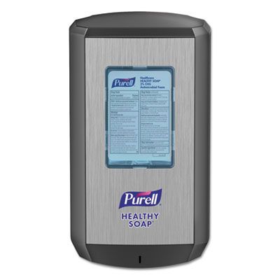 GOJO 653401 PURELL CS6 Soap Touch-Free Automatic Dispenser, 1200 mL, 4.88" x 8.19" x 11.38", Graphite - 1 / Case