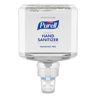 GOJO 775102 Purell Healthcare Advanced Hand Sanitizer Foam, Fragrance Free, 1200 ml ES8 Refill - 2 / Case