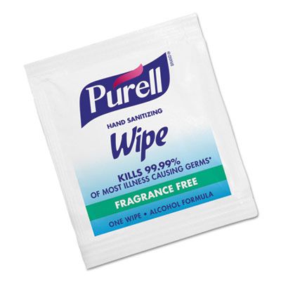 GOJO 902210 PURELL Hand Sanitizing Wipes, 62% Alcohol - 1000 / Case