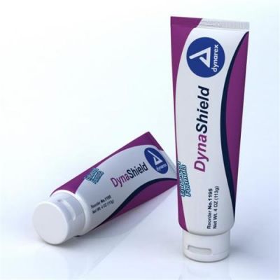 Dynarex 1195 DynaShield w/ Dimethicone Skin Protectant Barrier Cream, 4 oz Tube - 24 / Case