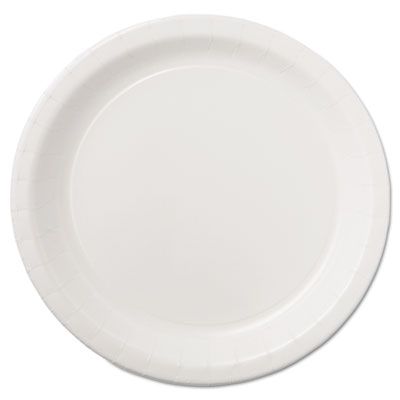 Hoffmaster PL7095 Sturdy Style 9" Coated Paper Plates, White - 500 / Case