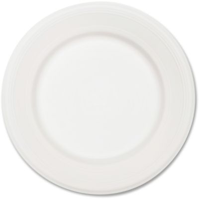Huhtamaki 21217 Chinet Classic 10-1/2" Paper Plates, White - 500 / Case