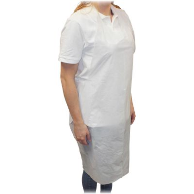 Impact MDP46WS Disposable Poly Aprons, 28" x 46", White - 1000 / Case