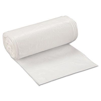 Inteplast SL2432XHW 16 Gallon Garbage Bags / Trash Can Liners,  0.5 Mil, 24" x 32", White - 500 / Case