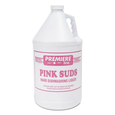 Kess PINKSUDS Premiere Pink Suds Manual Pot & Pan Dishwashing Liquid, 1 Gallon Bottle - 4 / Case