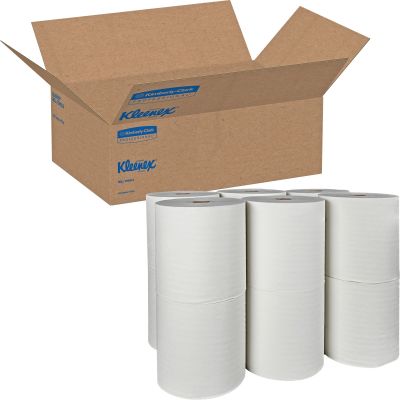 Kimberly-Clark 01080 Scott Essential Plus+ Hard Roll Paper Towels, 8" x 425', White - 12 / Case