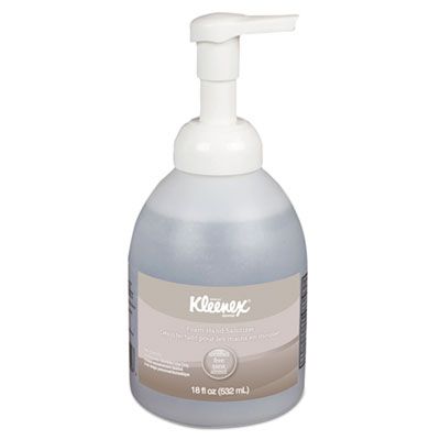 Kimberly-Clark 45827 Kleenex Foam Hand Sanitizer, Alcohol-Free, 18 oz Pump Bottle - 4 / Case