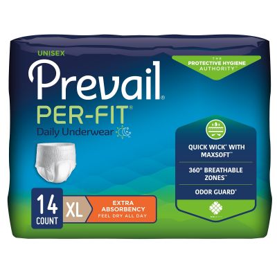 Prevail Per-Fit Pull-Up Daily Underwear, X-Large (58-68 in.), Extra - 56 / Case