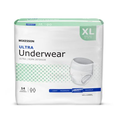 McKesson Ultra Pull-Up Underwear, X-Large (58-68 in.), Heavy - 14 / Case