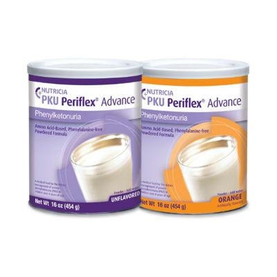 Nutricia 49837 Periflex Advance Orange Flavor PKU Oral Supplement, 454 Gram Can - 1 / Case