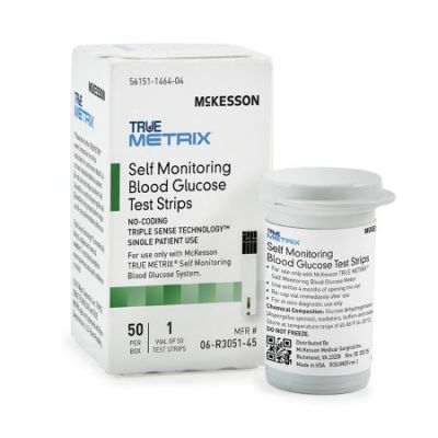 McKesson TRUE METRIX Self Monitoring Blood Glucose Test Strips - 50 / Case