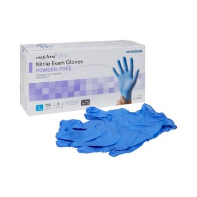 McKesson Confiderm 3.5C Nitrile Gloves, Large - 2000 / Case
