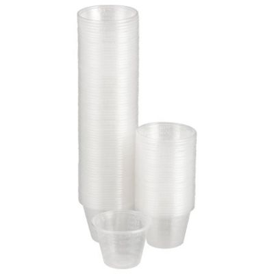 McKesson 16-9505 1 oz Medicine Cups, Graduated, Polypropylene, Clear - 5000 / Case