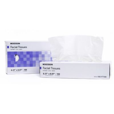 McKesson Facial Tissue, 2 Ply, 100 Sheets / Flat Box - 30 / Case