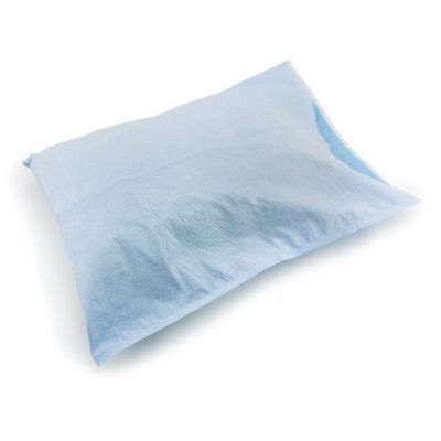 McKesson 18-918 Disposable Standard Pillowcase, Blue - 100 / Case