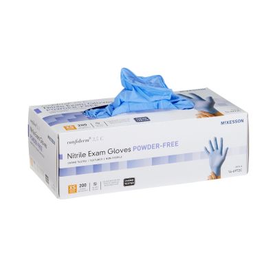 McKesson Confiderm 3.5C Nitrile Exam Gloves, Powder-Free, X-Small - 2000 / Case
