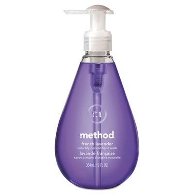 Method 31 Gel Hand Wash, French Lavender Scent, 12 oz Pump Bottle - 6 / Case