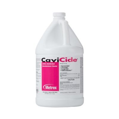 Metrex 13-1000 CaviCide Surface Disinfectant Cleaner, Alcohol Based, Liquid, 1 Gallon Bottle - 4 / Case