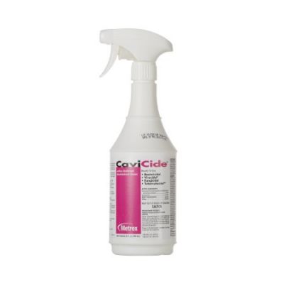 Metrex Research 13-1024 CaviCide Surface Disinfectant Cleaner, Alcohol Based, 24 oz Spray Bottle - 12 / Case