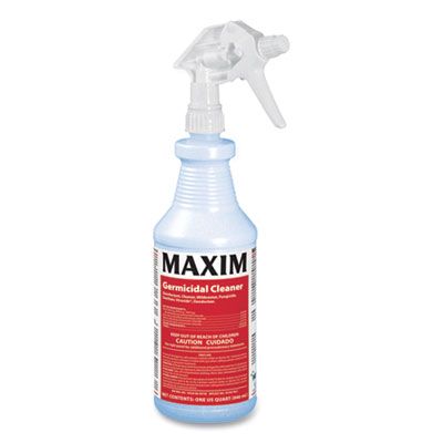 Midlab 4100012 Maxim Germicidal Cleaner, Lemon Scent, 32 oz Bottle - 12 / Case